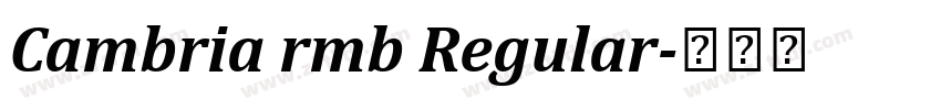 Cambria rmb Regular字体转换